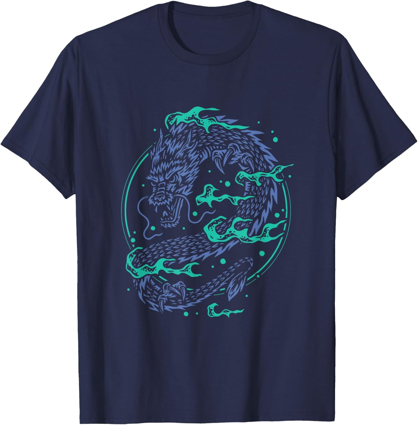 Chinese Dragon T-Shirt - T-Shirt | Navy
