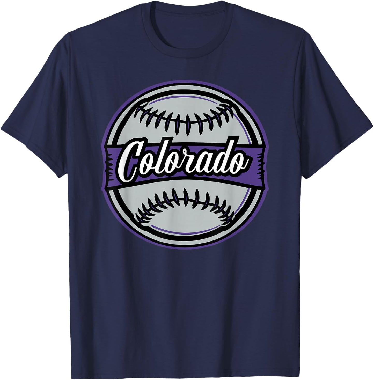 Colorado Baseball T-Shirt - T-Shirt | Navy