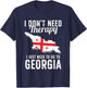 Georgian Flag I Georgia Flag I Vacation Georgia T-Shirt - T-Shirt | Navy