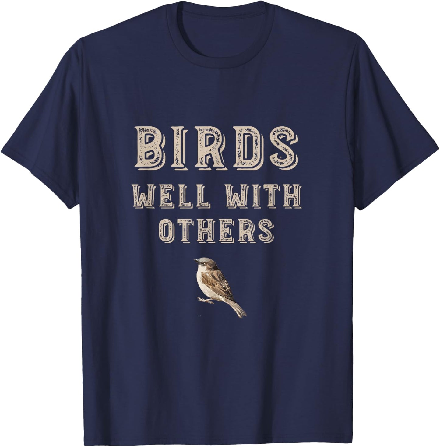 Funny Birder Design, Birdwatcher Birding T-Shirt - T-Shirt | Navy