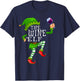 The Wine Elf Wine Drinking Matching Family Christmas Pajama T-Shirt - T-Shirt | Navy