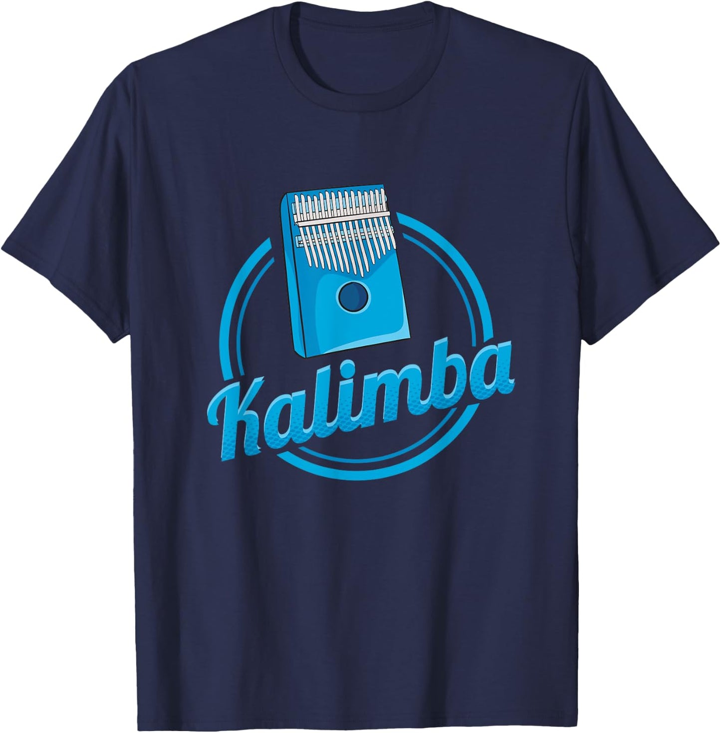 Blue Idiophone Design for Kalimba Players T-Shirt - T-Shirt | Navy