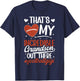 Incredible Grandson Football Gigi Of A Football Player Gigi T-Shirt - T-Shirt | Navy
