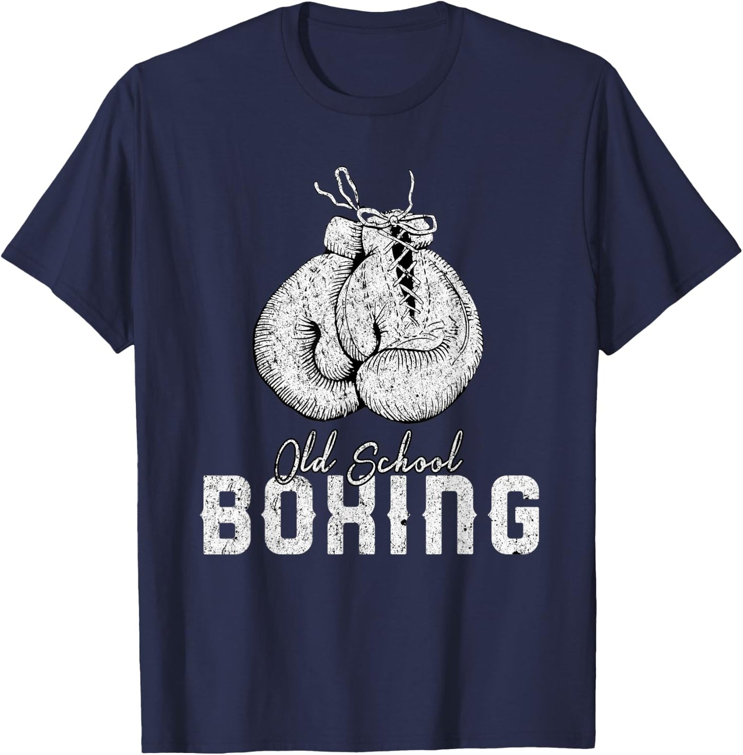 Old School Boxing Classic Fighting T-Shirt - T-Shirt | Navy