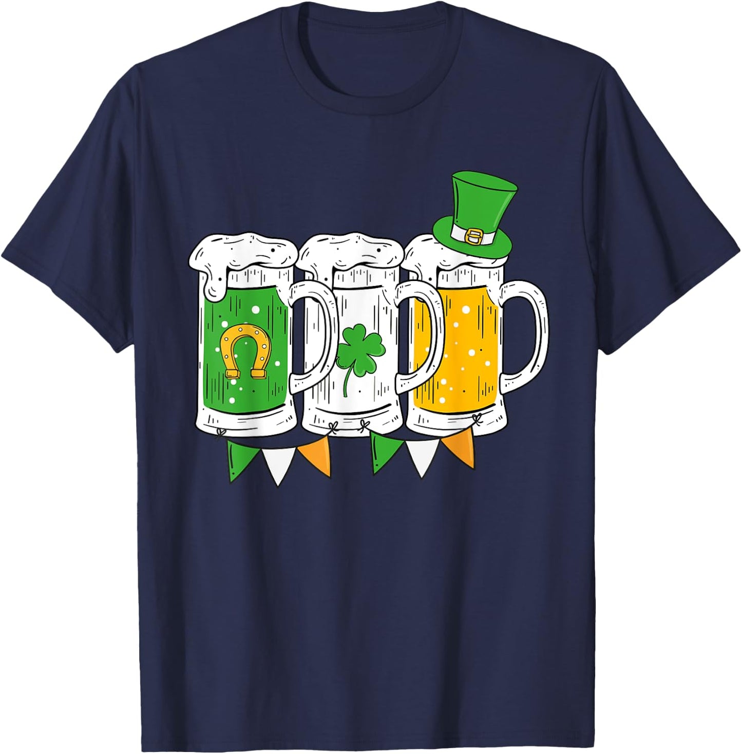 Irish Beer Ireland St Patricks Day Drinking Party Men Women T-Shirt - T-Shirt | Navy