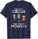 Zoo Keeper Animal Jungle Gift Monkey - Black - Small - -Adults - Short Sleeve - Cotton 60% Polyester 40% T-Shirt - T-Shirt | Navy