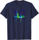 Seattle Football Fan - city skyline 12 watercolor T-Shirt - T-Shirt | Navy