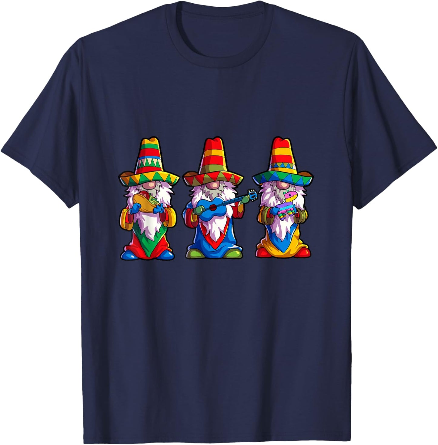 Cinco de Mayo Shirt Gnomes Women Mexican Taco Lover T-Shirt - T-Shirt | Navy