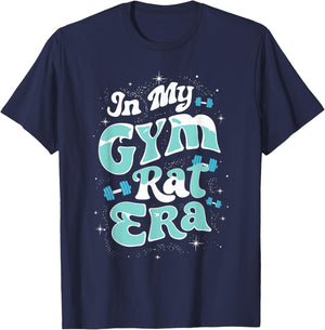 In My Gym Rat Era Groovy Fitness Bodybuilding Workout T-Shirt - T-Shirt | Navy