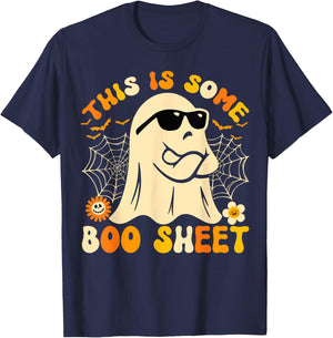 Halloween Costume Pumpkin Skeleton Horror Ghost Witch Horror T-Shirt - T-Shirt | Navy
