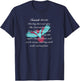 Trust in the Lord Soar on Wings Not Grow Weary Bible Verse T-Shirt - T-Shirt | Navy