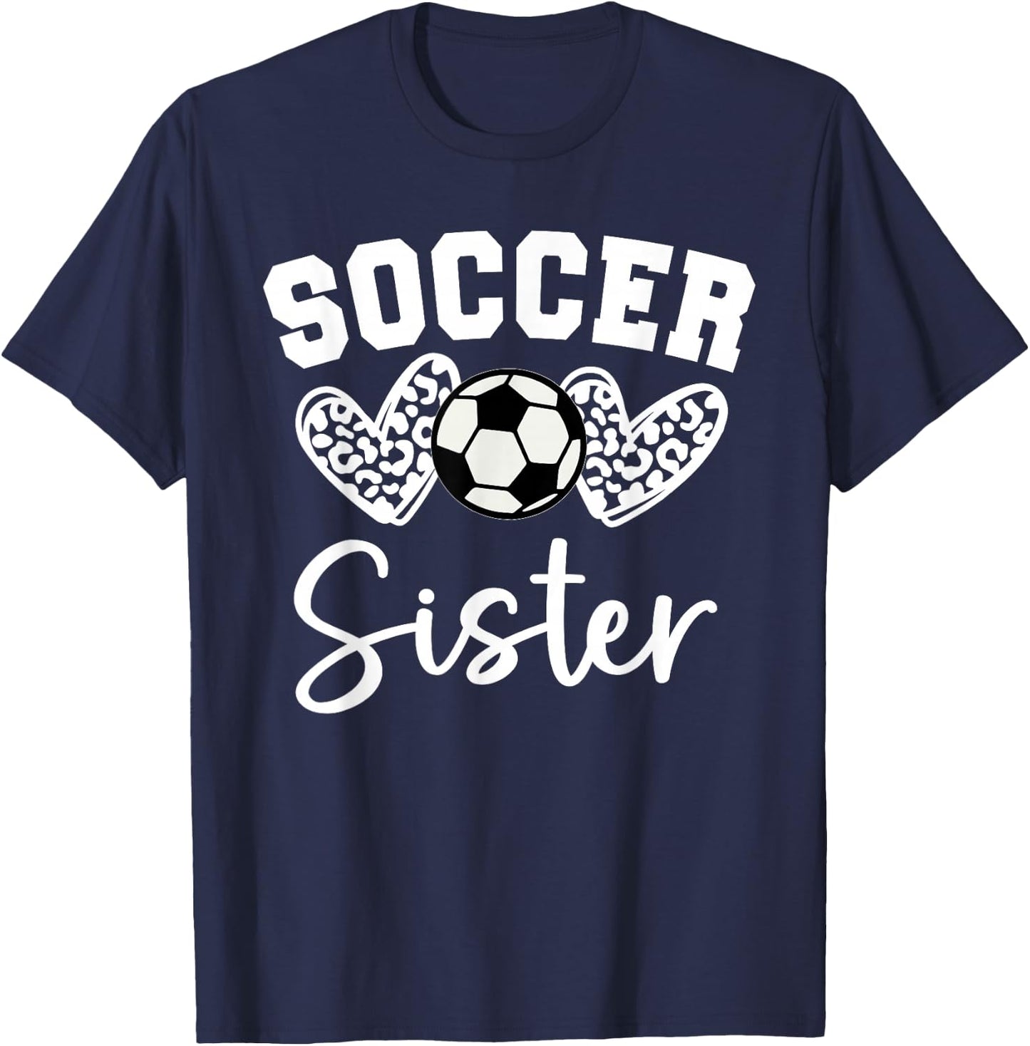 Soccer Sister Matching Family Soccer T-Shirt - T-Shirt | Navy