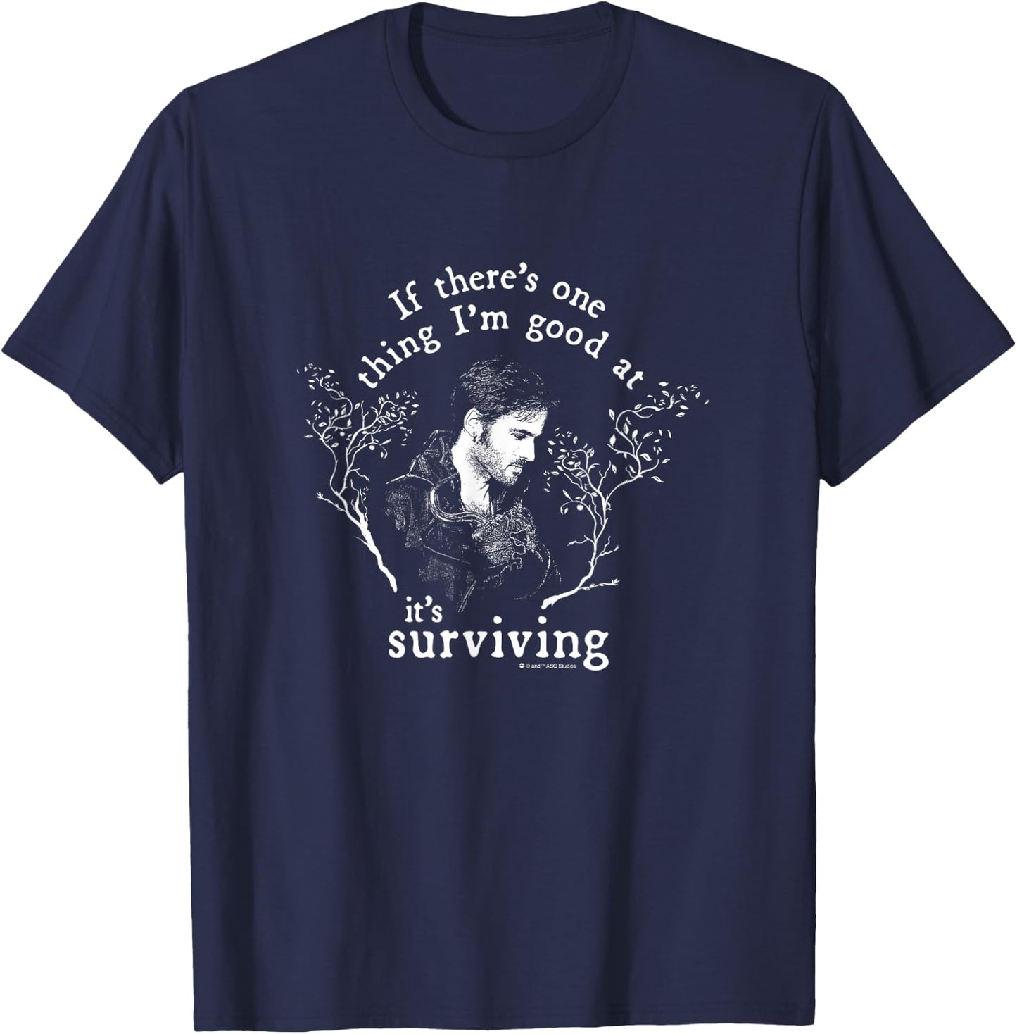 Once Upon a Time Hook Surviving T-Shirt - T-Shirt | Navy