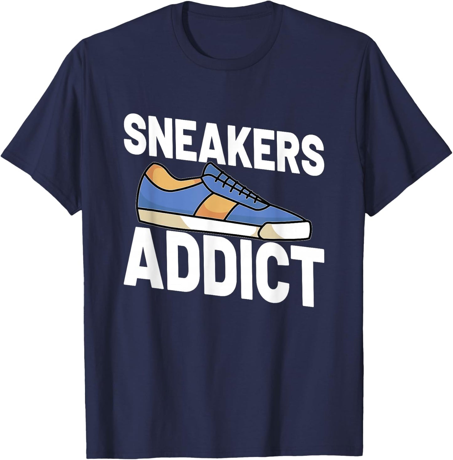 Sneaker Shoe Shoes Streetwear Basketball Fashion T-Shirt - T-Shirt | Navy