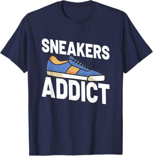 Sneaker Shoe Shoes Streetwear Basketball Fashion T-Shirt - T-Shirt | Navy