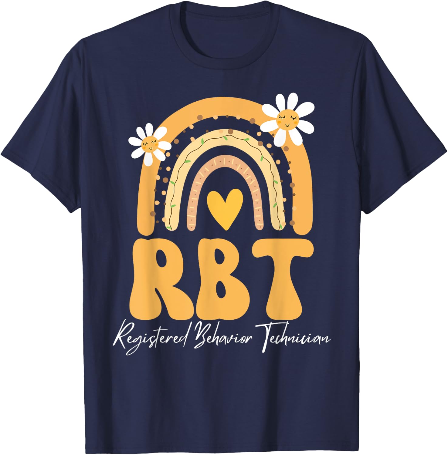 Registered Behavior Technician RBT Behavior Therapist ABA T-Shirt - T-Shirt | Navy