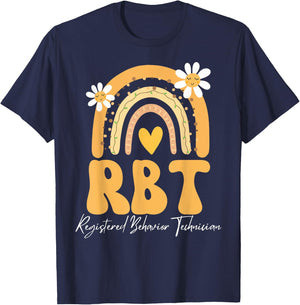 Registered Behavior Technician RBT Behavior Therapist ABA T-Shirt - T-Shirt | Navy