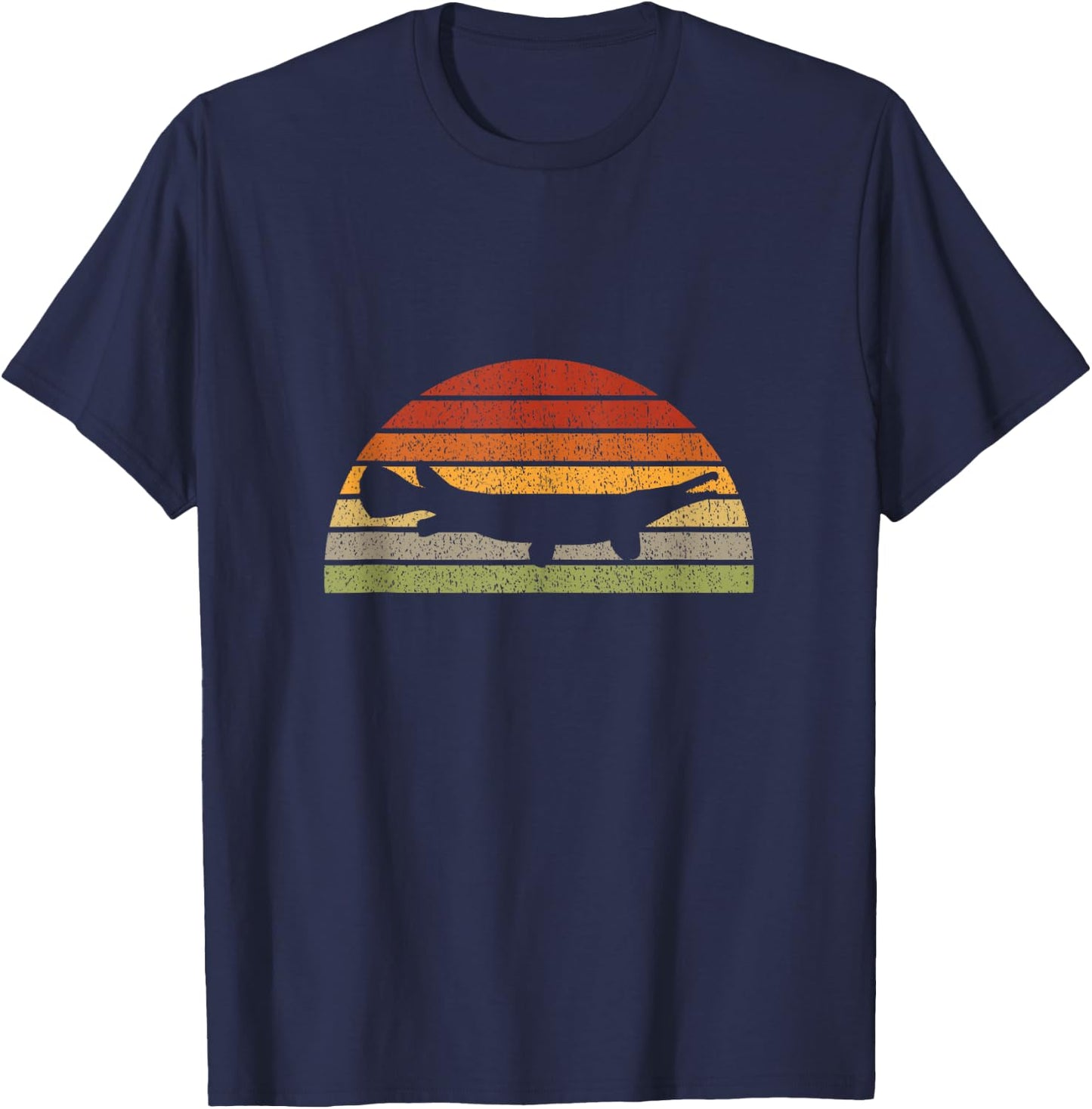 Alligator Gar Fishing Graphic Freshwater Fish T-Shirt - T-Shirt | Navy