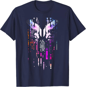 Futuristic Techwear Japanese Cyberpunk | Harajuku Streetwear T-Shirt - T-Shirt | Navy