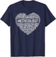 Anesthesiologist Heart Gift Anesthesia Doctor Gifts T-Shirt - T-Shirt | Navy