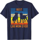 Best Lab Mom Ever Black Yellow Chocolate Matching Parents T-Shirt - T-Shirt | Navy