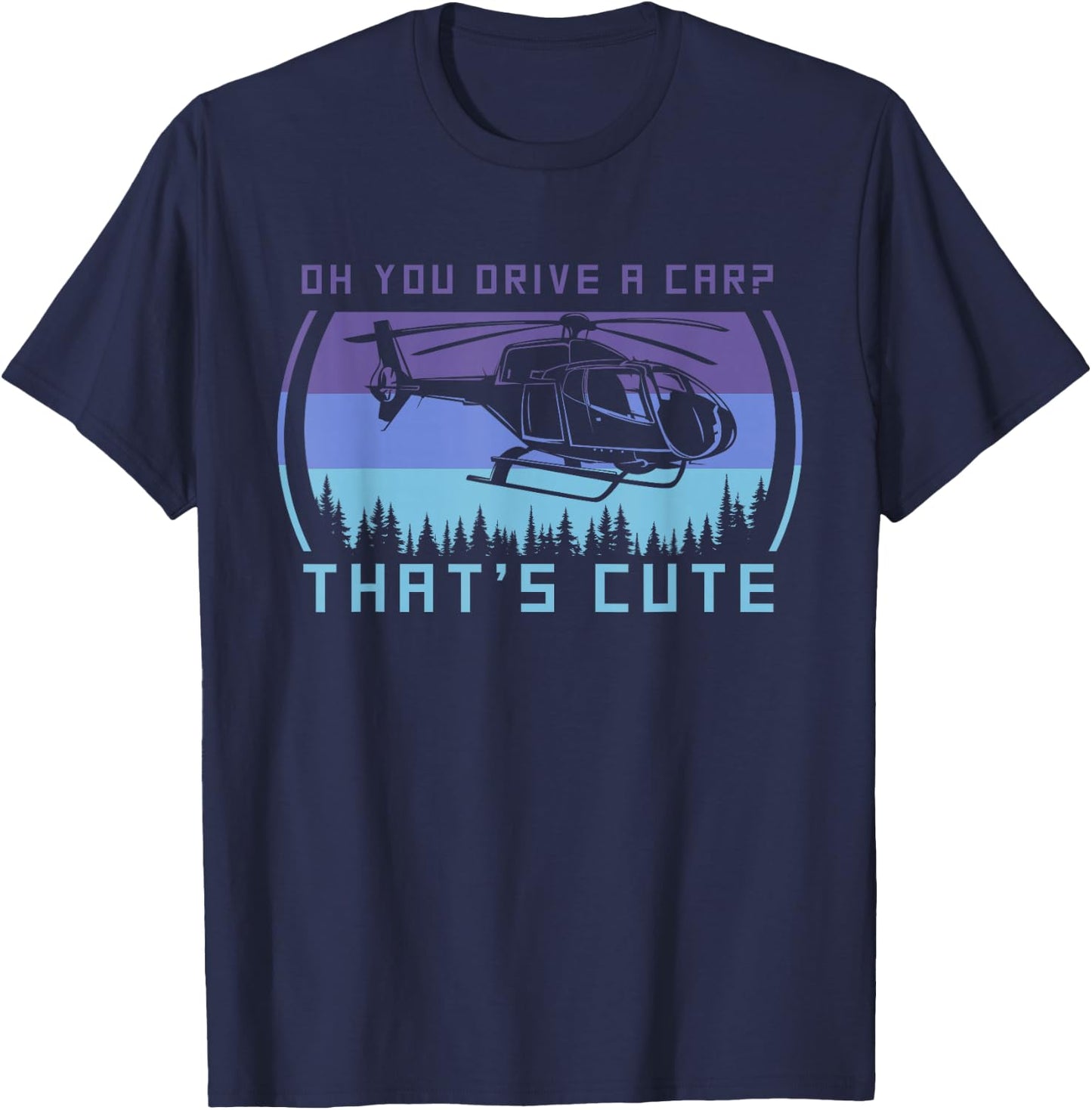 Helicopter Pilot Funny , Small, Black T-Shirt - T-Shirt | Navy