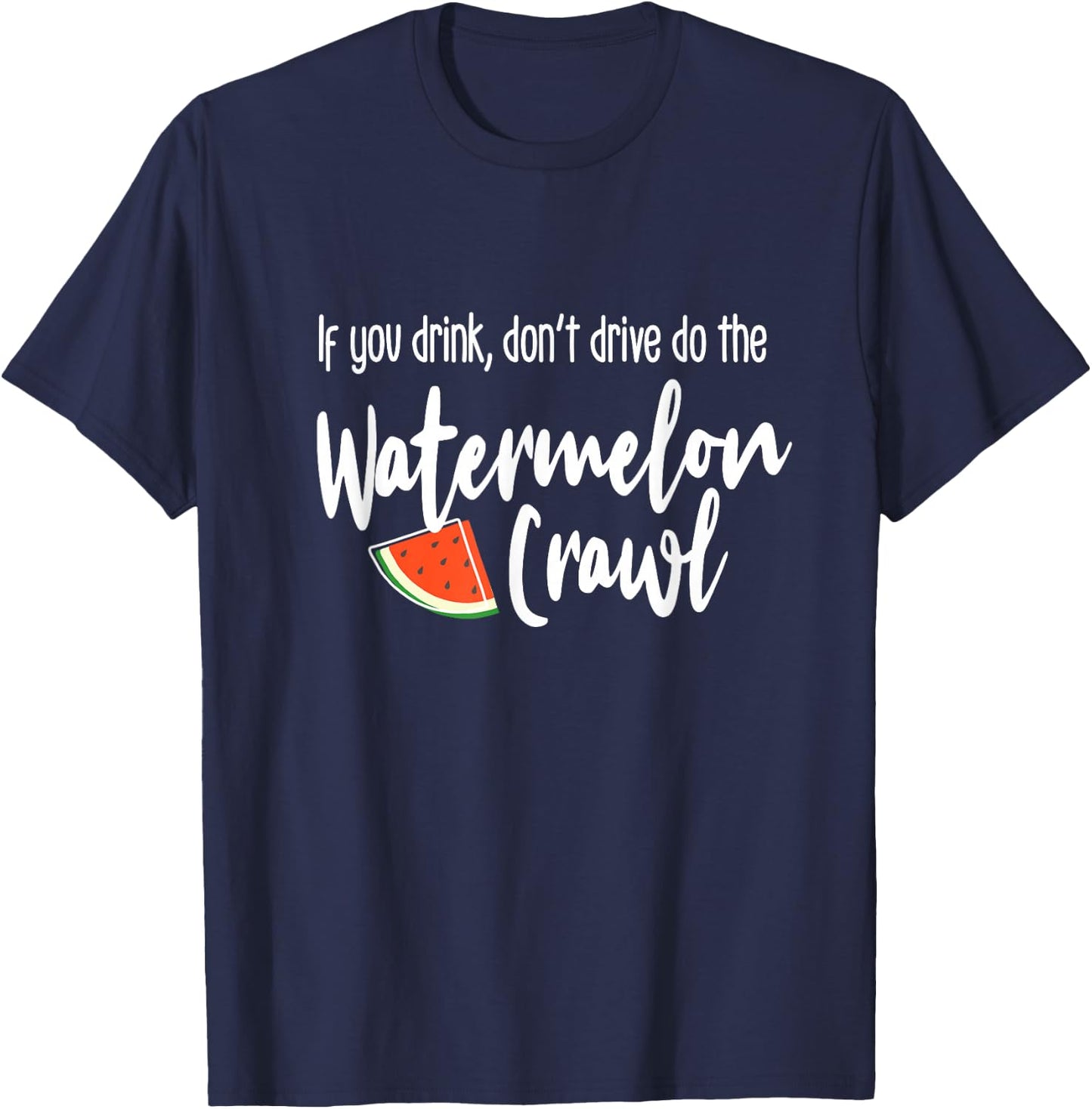 Watermelon Crawl T-Shirt - T-Shirt | Navy