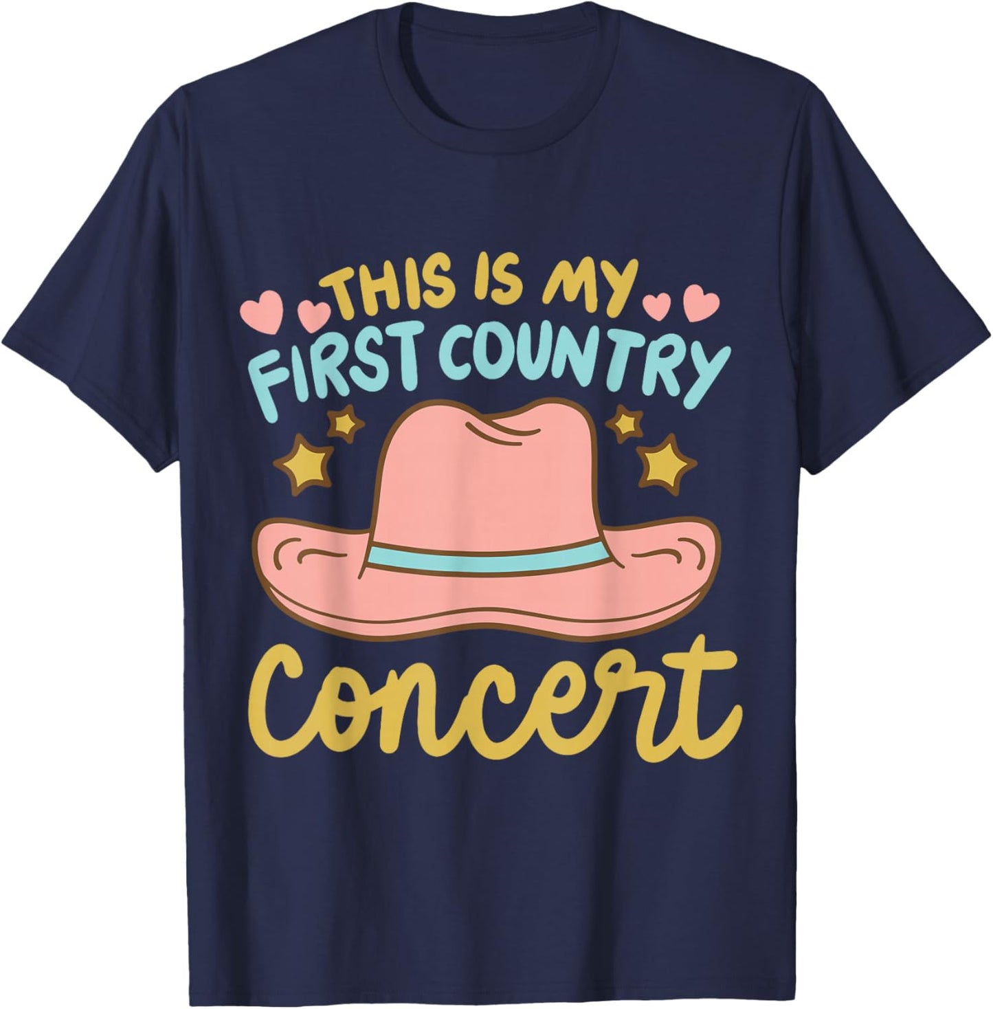 This is My First Country Concert T-Shirt - T-Shirt | Navy