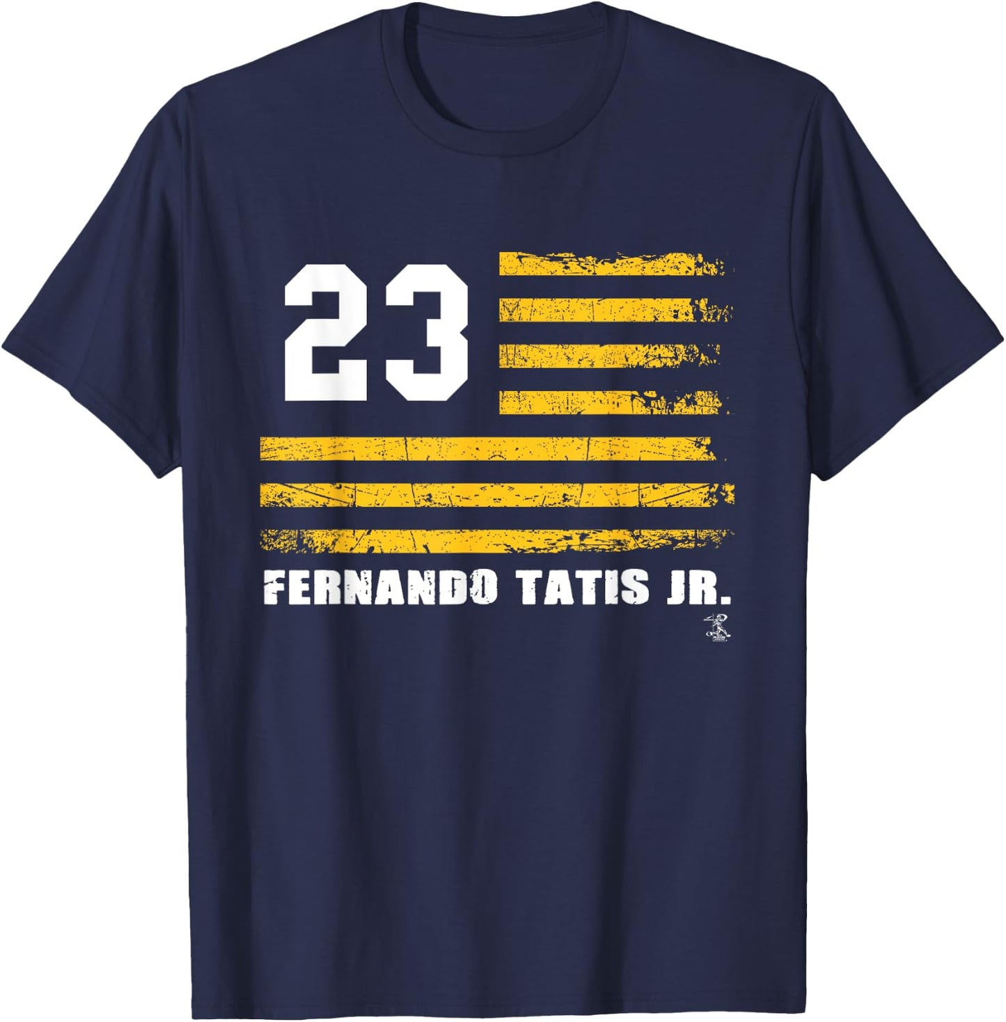 Fernando Tatis Jr Vintage Flag Gameday T-Shirt - T-Shirt | Navy
