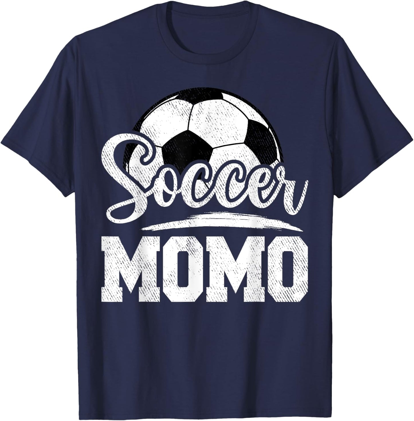 Soccer Momo Soccer Player Game Day Mother's Day T-Shirt - T-Shirt | Navy