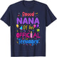 Proud Nana Of An Official Teenager Matching Family Party T-Shirt - T-Shirt | Navy