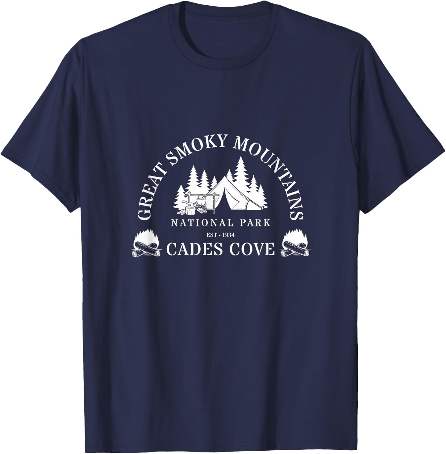 Great Smoky Mountains Cades Cove T-Shirt - T-Shirt | Navy