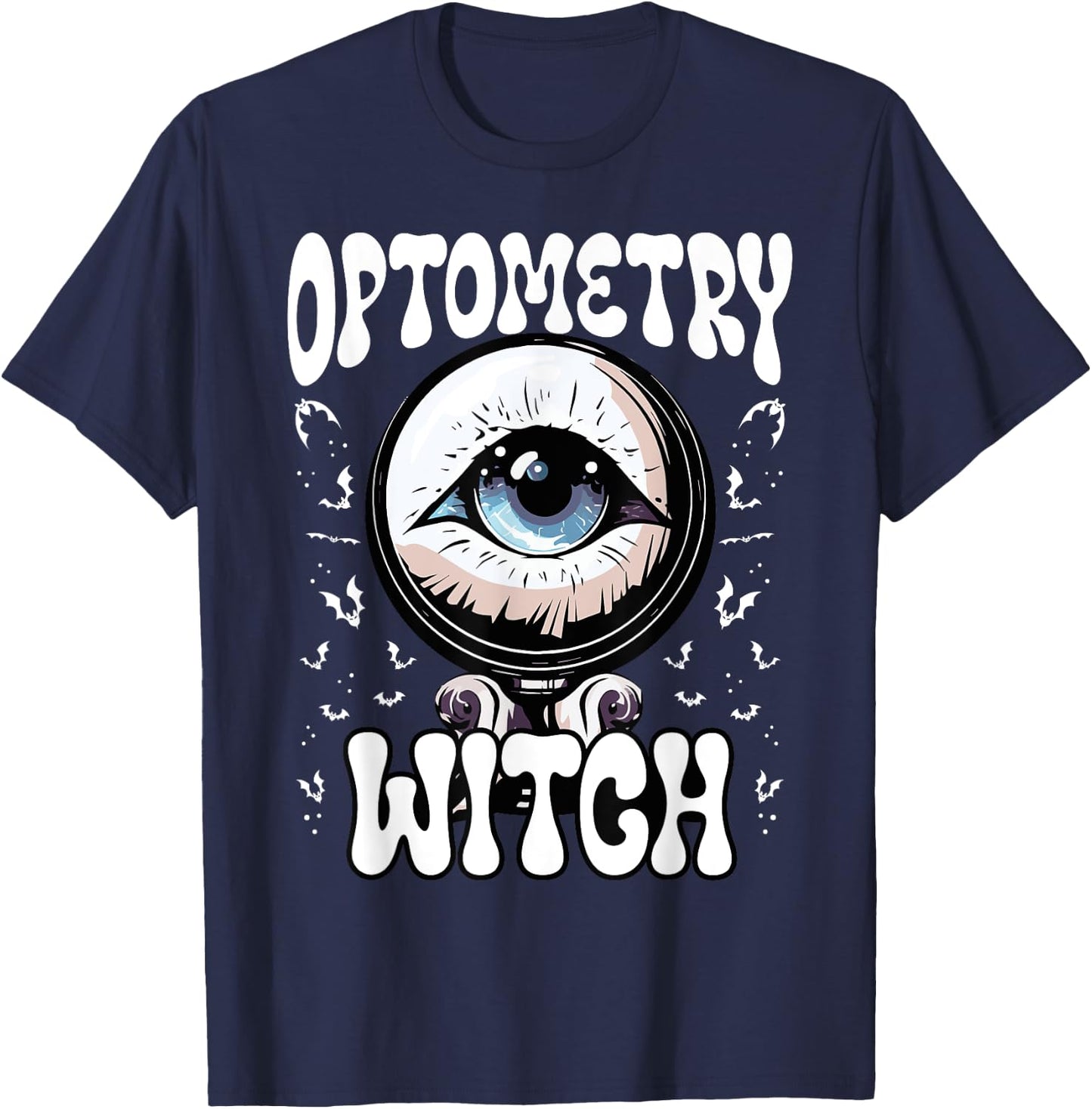 Optometry Halloween Optometrist Eye Doctor Trick Or Treat T-Shirt - T-Shirt | Navy