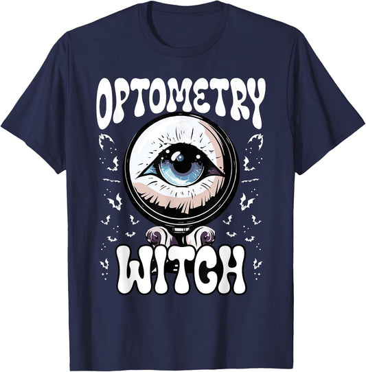 Optometry Halloween Optometrist Eye Doctor Trick Or Treat T-Shirt - T-Shirt | Navy