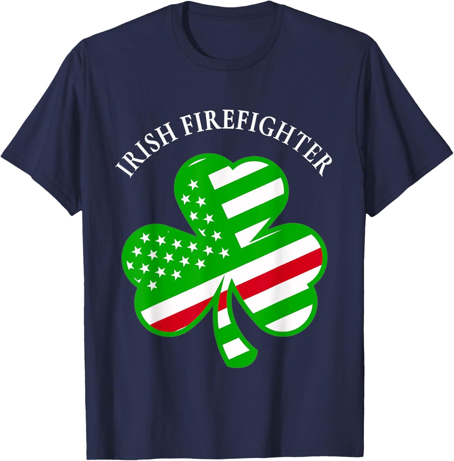 Volunteer Firefighters: Irish Firefighter T-Shirt - T-Shirt | Navy