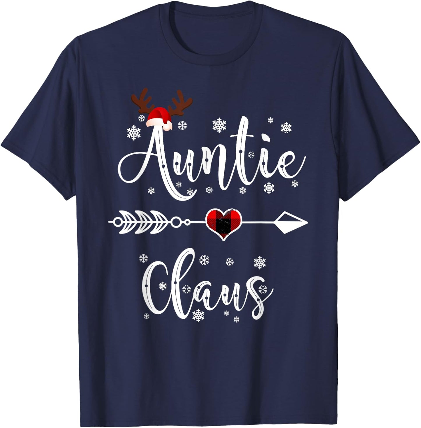 Christmas Auntie Claus T-Shirt - T-Shirt | Navy