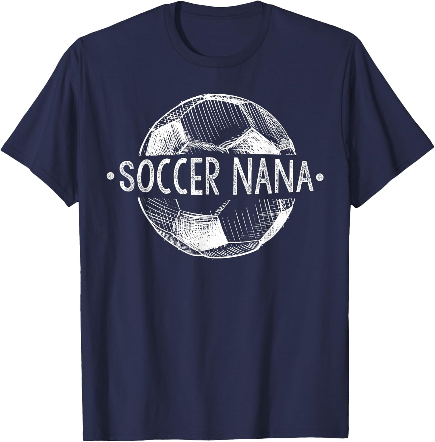 Soccer Nana Family Matching Team Player Gift Sport Lover T-Shirt - T-Shirt | Navy
