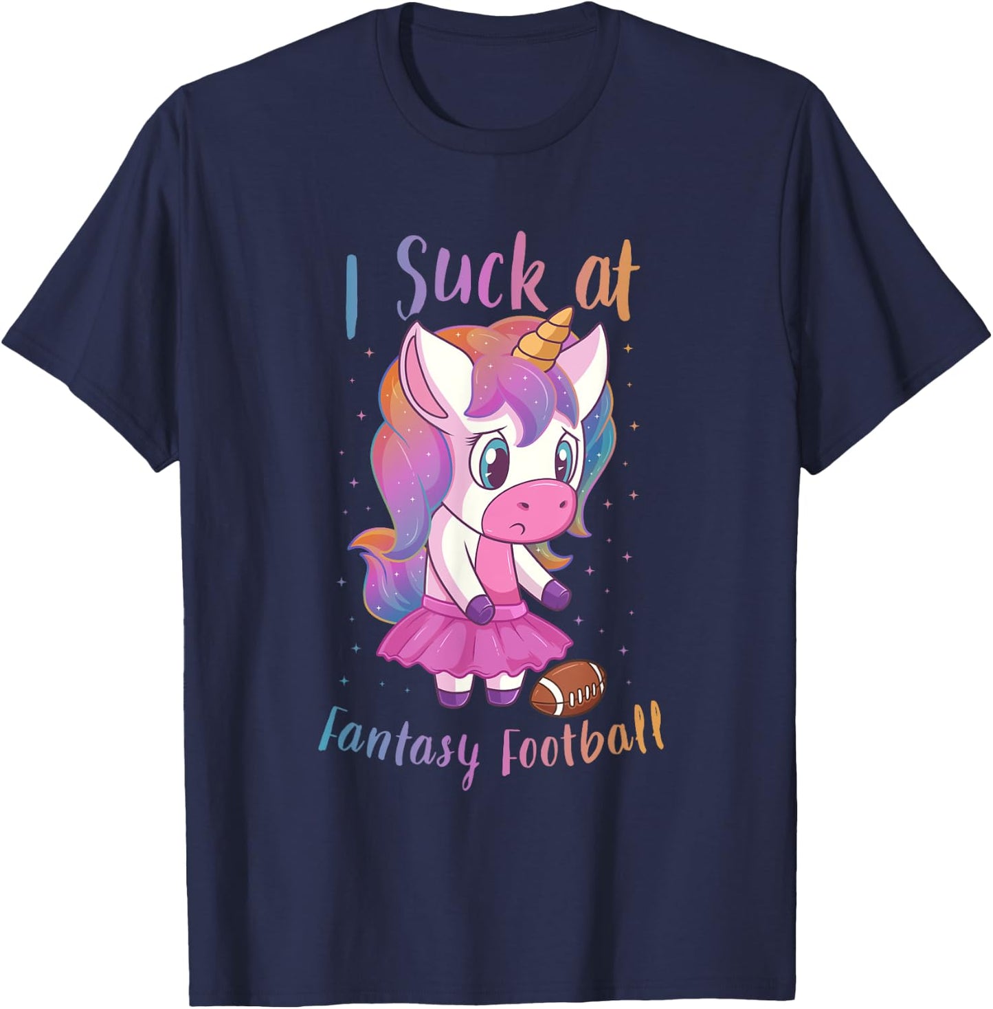 I Suck At Fantasy Football Loser Booby Prize T-Shirt - T-Shirt | Navy