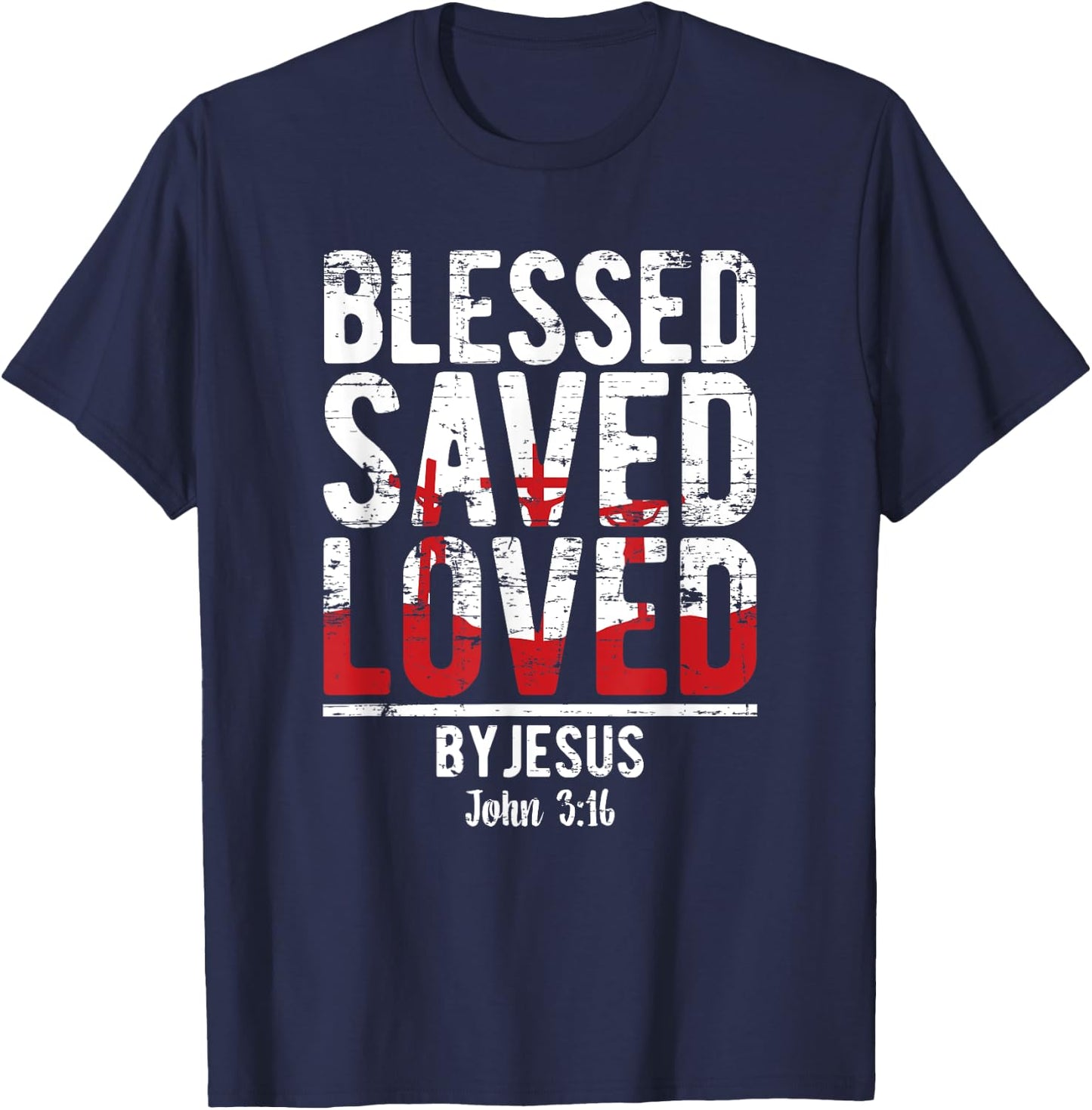 Christian Prayer Bible Verse Christianity Faith Prayer T-Shirt - T-Shirt | Navy