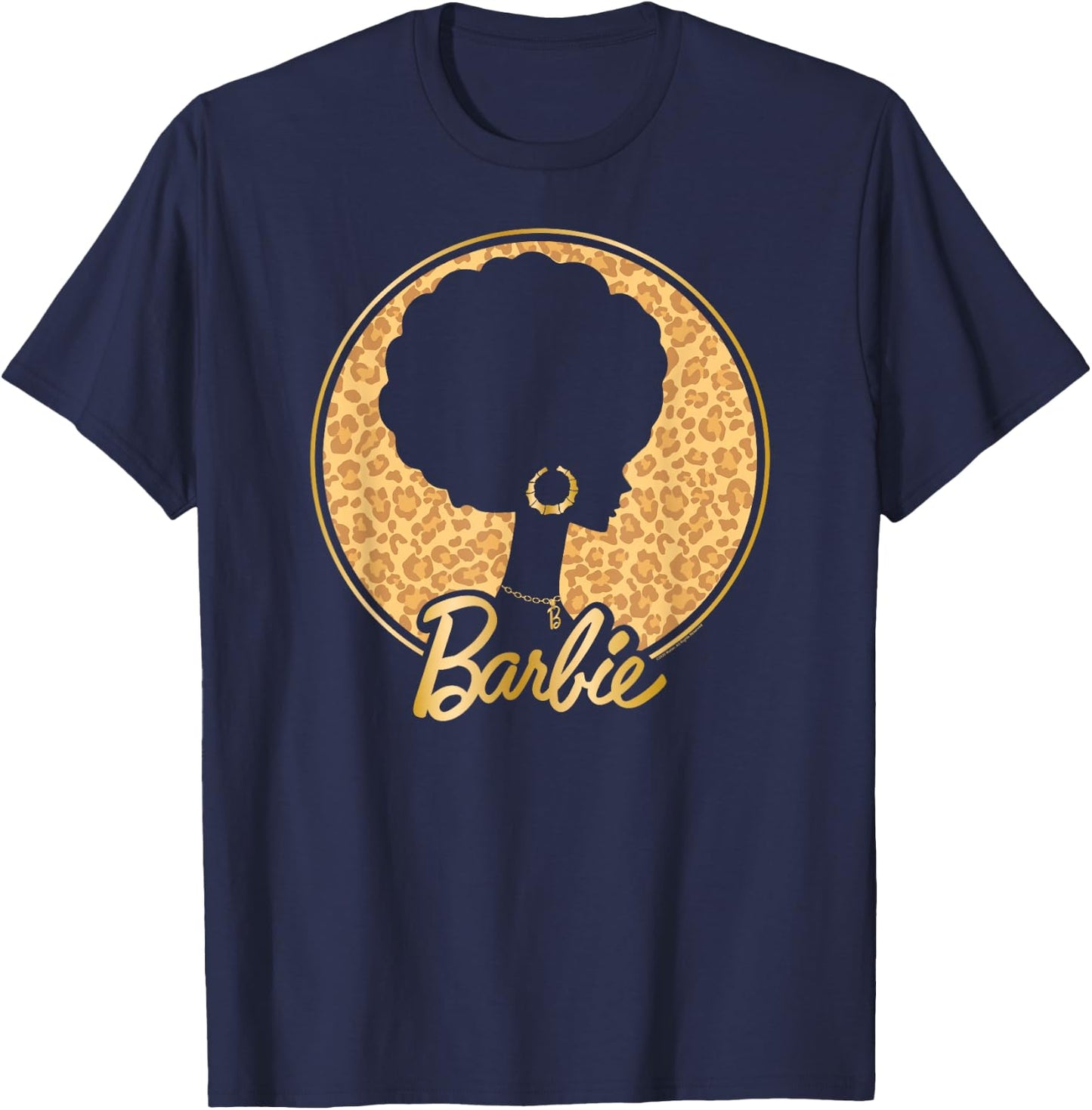Barbie - Afro Barbie - Leopard T-Shirt - T-Shirt | Navy