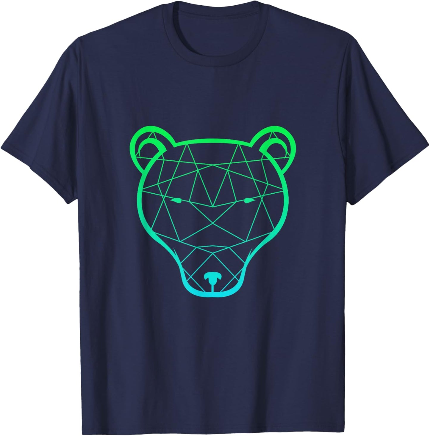 Bear grizzly bear brown bear mighty bear paw hunter wild T-Shirt - T-Shirt | Navy