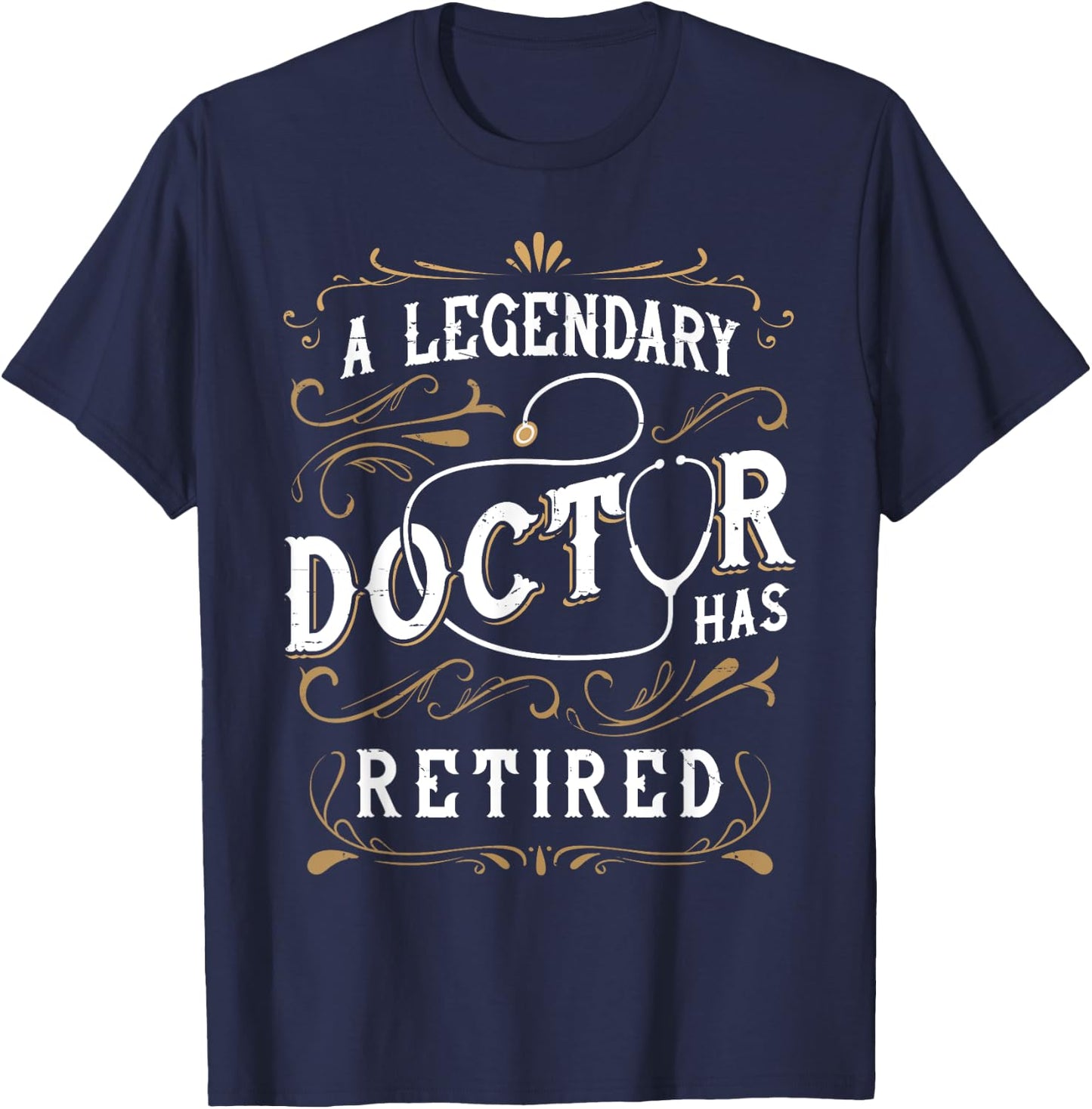 Retired Doctor Retirement for Retiring Medical MD Retired T-Shirt - T-Shirt | Navy