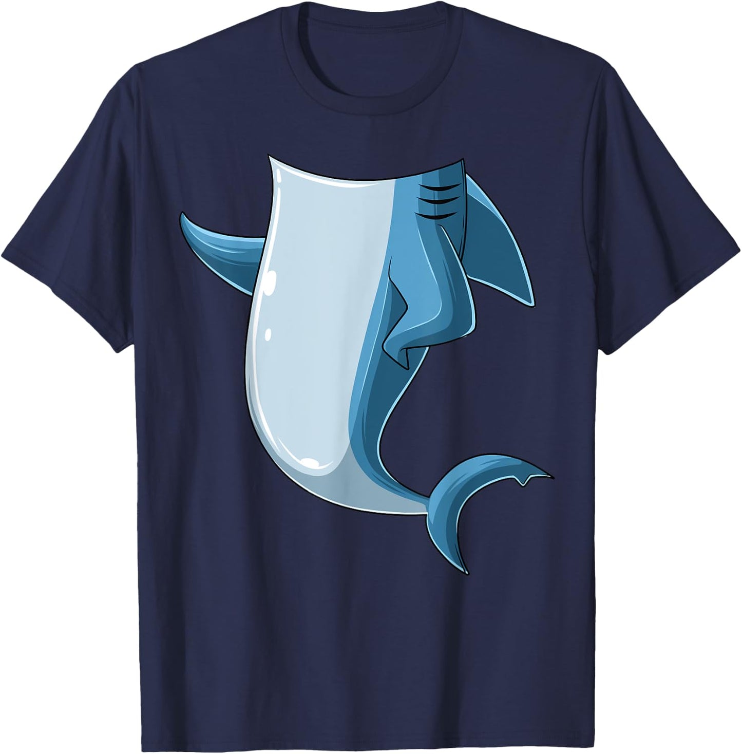 Easy Shark Costume Shark Body Headless Shark Costume T-Shirt - T-Shirt | Navy