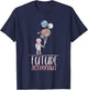 Outer Space Science Cosmonaut Kids Gift Future Astronaut T-Shirt - T-Shirt | Navy