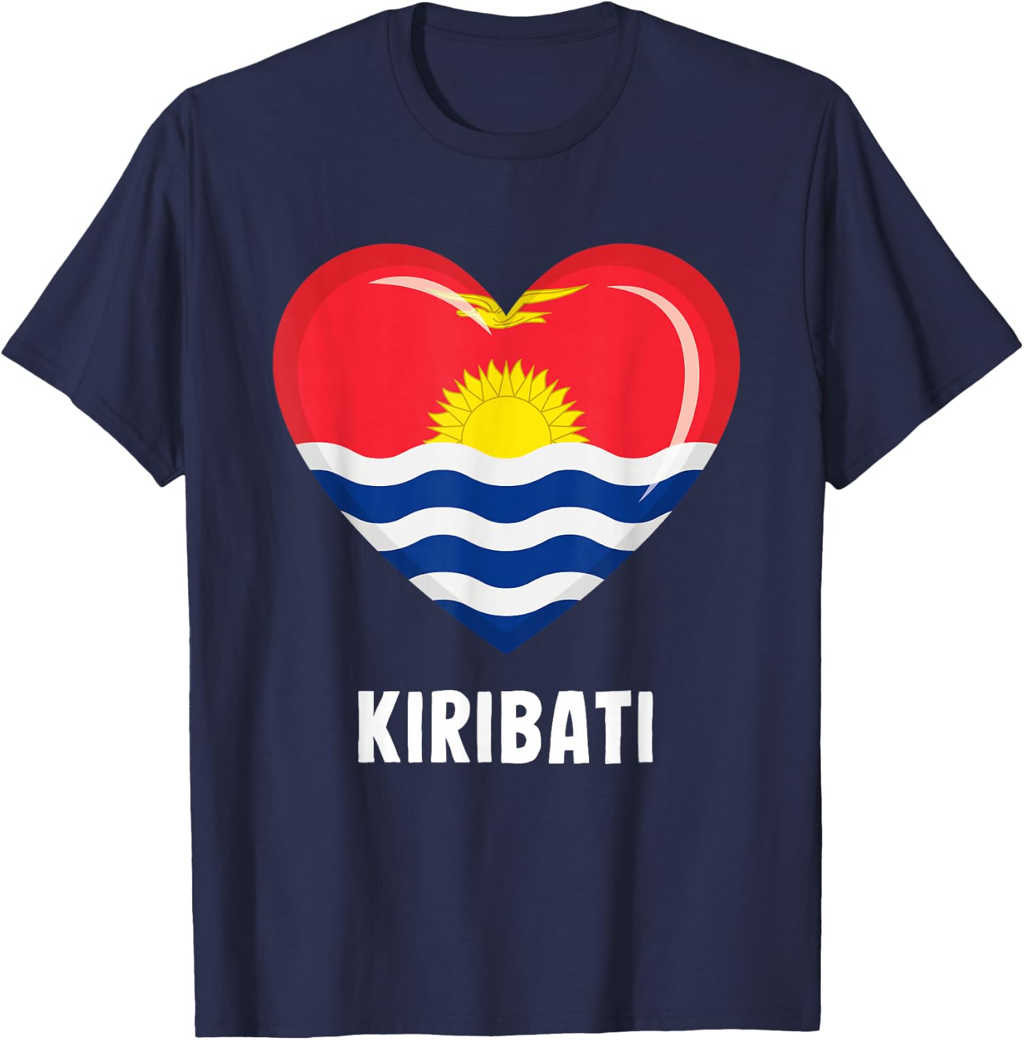 Kiribati Flag | I-Kiribati T-Shirt - T-Shirt | Navy