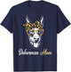 Birthday and Mother's day Gift-Doberman Mom T-Shirt - T-Shirt | Navy