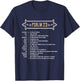Psalm 23 LORD is my Shepherd T-Shirt - T-Shirt | Navy