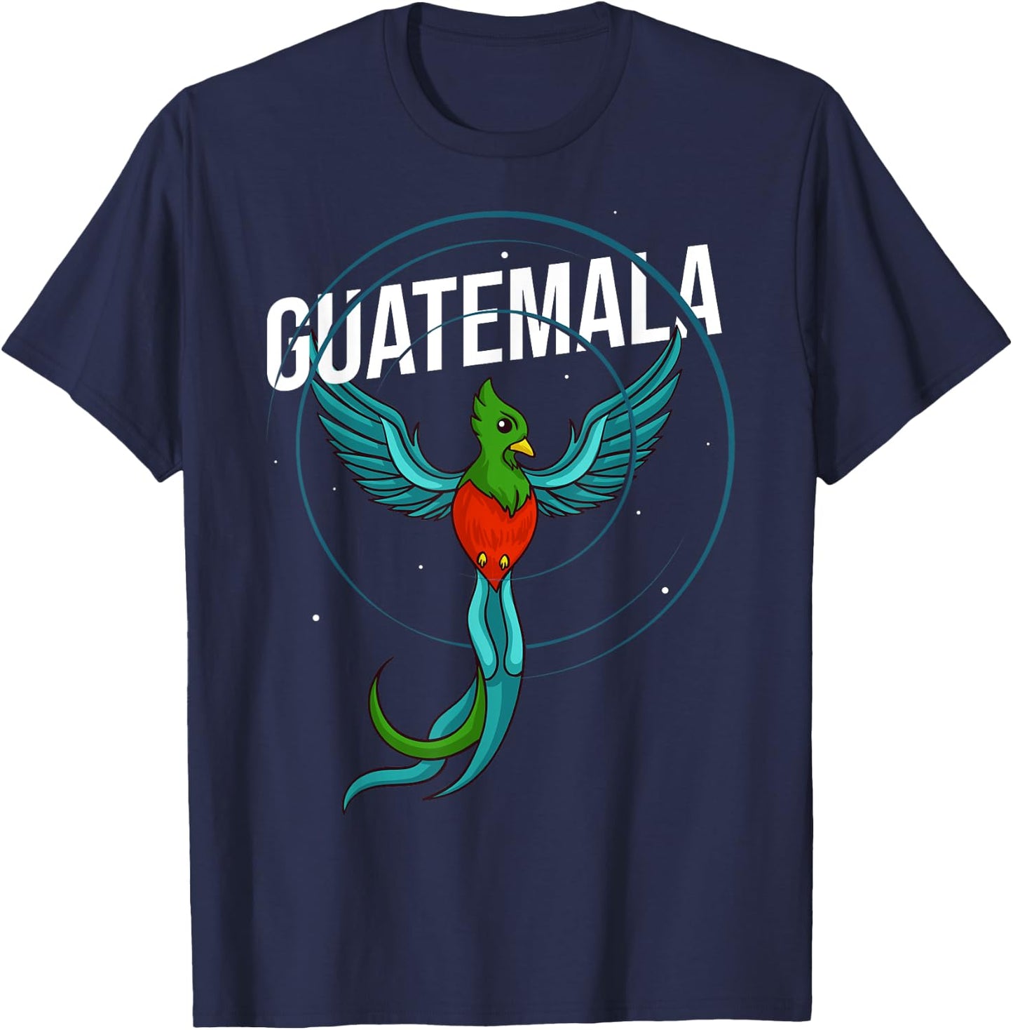 Quetzal Bird Guatemala Feathers Animal T-Shirt - T-Shirt | Navy
