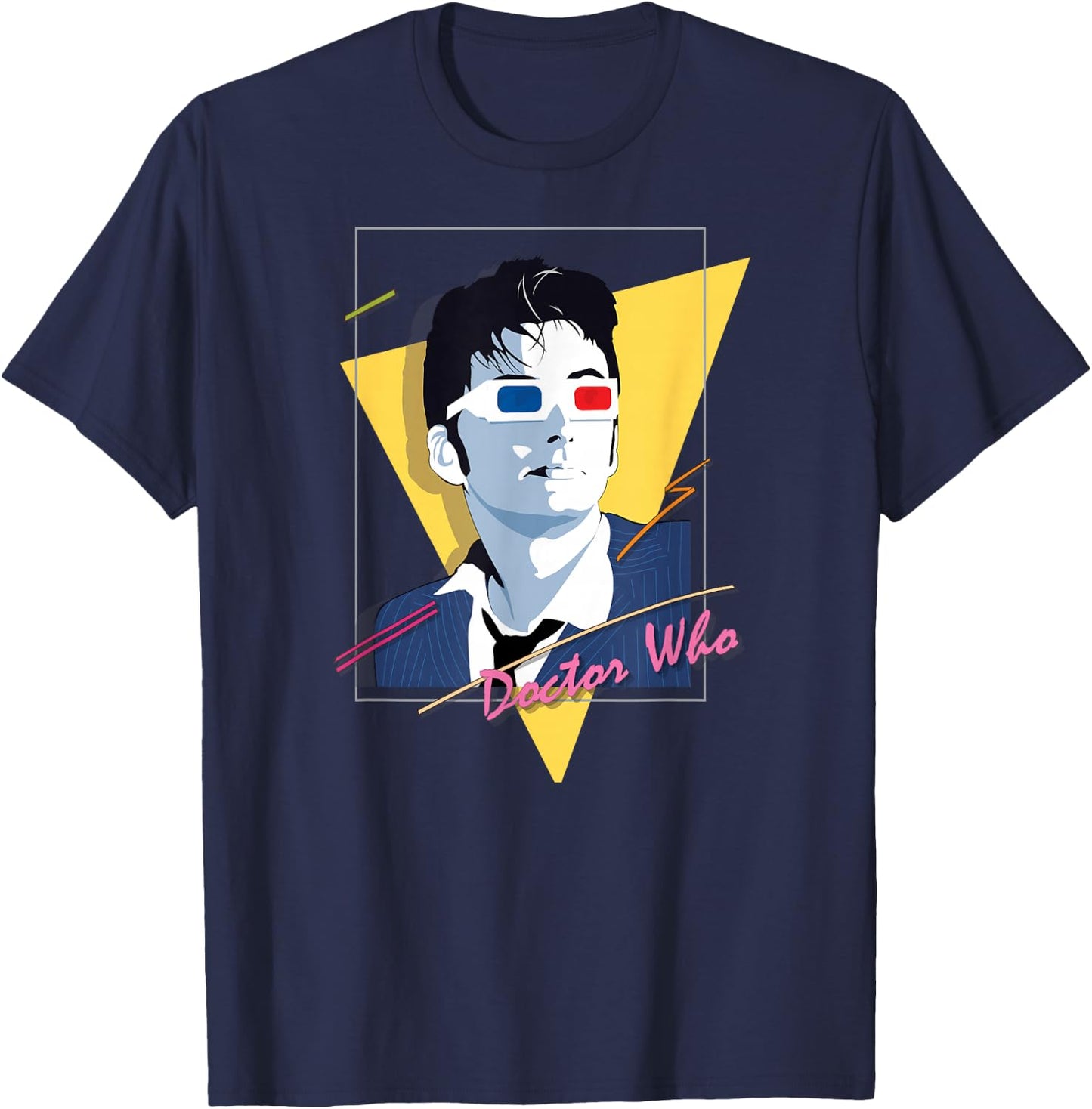 80s Tenant Retro Time Traveler Sci-Fi Fan T-Shirt - T-Shirt | Navy