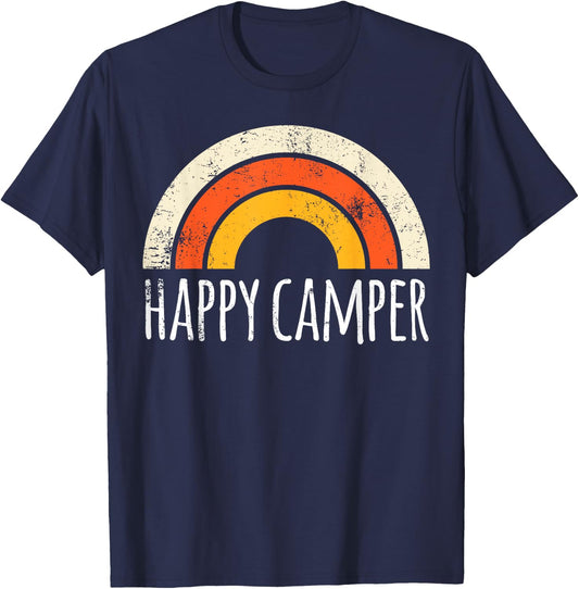 Happy Camper Shirt. Shirts Shirts Graphic T-Shirt - T-Shirt | Navy